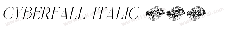 Cyberfall Italic字体转换